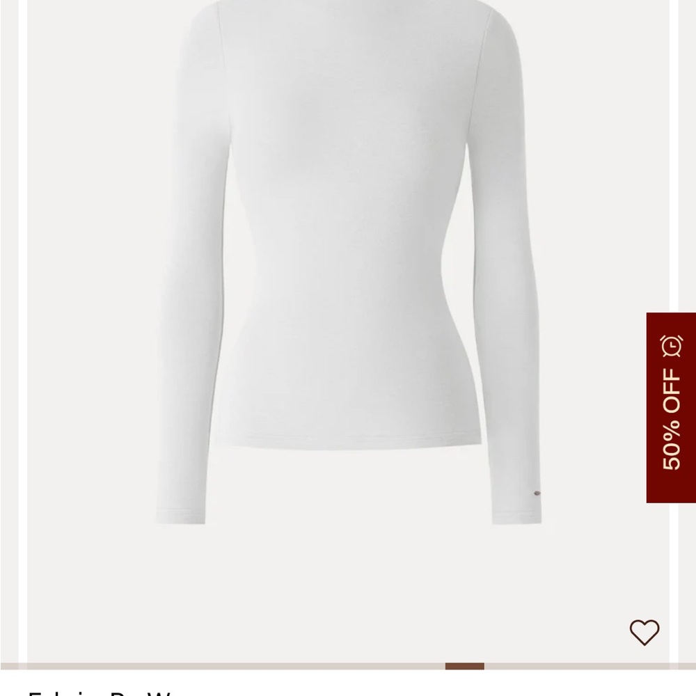 OGL ProWarm Mockneck Brami Classic White Long Sleeve Top